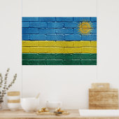 Poster Drapeau du Rwanda (Cuisine)