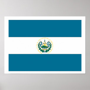 Poster Drapeau du Salvador