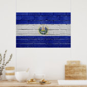 Poster Drapeau du Salvador (Cuisine)