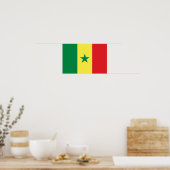Poster Drapeau du Sénégal (Cuisine)