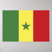 Poster Drapeau du Sénégal (Devant)