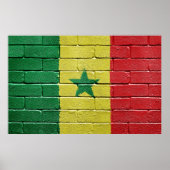 Poster Drapeau du Sénégal (Devant)