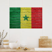Poster Drapeau du Sénégal (Cuisine)