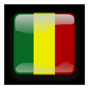 Poster Drapeau du Sénégal