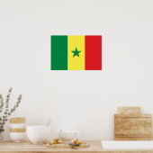Poster Drapeau du Sénégal (Cuisine)
