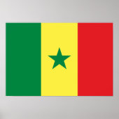 Poster Drapeau du Sénégal (Devant)