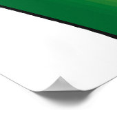 Poster Drapeau du Sénégal Fierté sénégalaise Vert Jaune R (Coin)