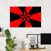 Poster Drapeau du socialisme libertaire (Bureau à domicile)