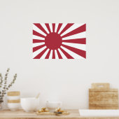 Poster Drapeau du soleil levant impérial du Japon, Edo à  (Cuisine)