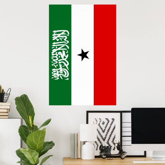 Poster Drapeau du Somaliland (Bureau à domicile)