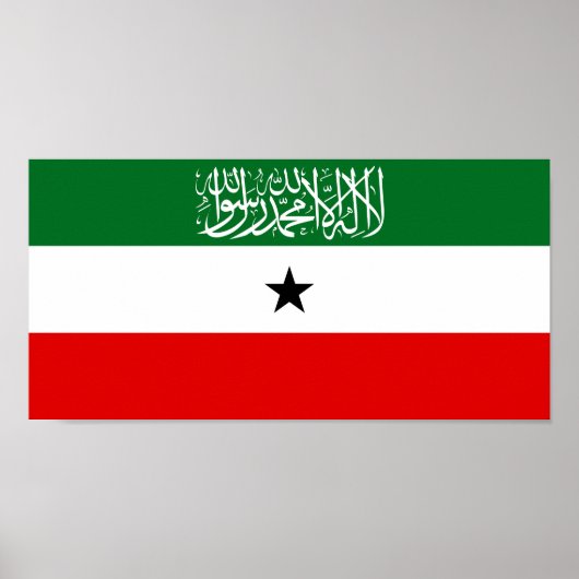 Poster Drapeau du Somaliland (Devant)