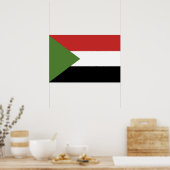 Poster drapeau du Soudan (Cuisine)