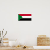 Poster Drapeau du Soudan (Cuisine)