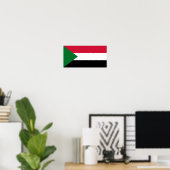 Poster Drapeau du Soudan (Bureau à domicile)
