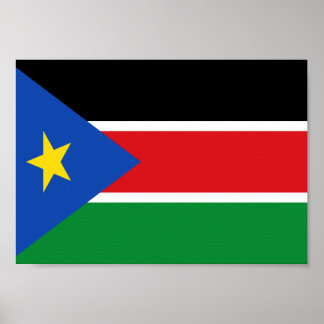 Poster Drapeau du Soudan du Sud