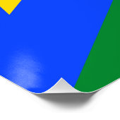 Poster Drapeau du Soudan du Sud (Coin)