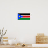Poster Drapeau du Soudan du Sud (Cuisine)