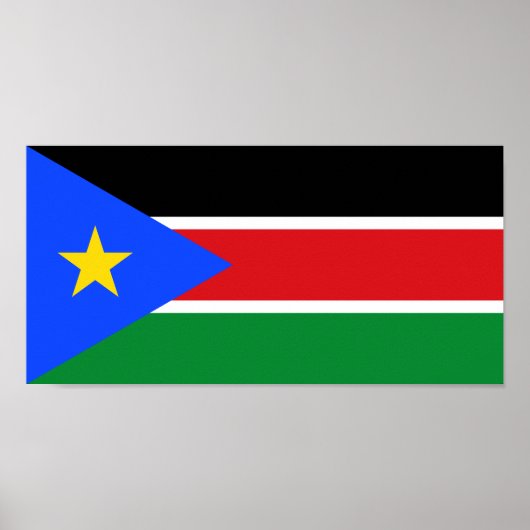 Poster Drapeau du Soudan du Sud (Devant)