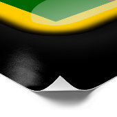 Poster Drapeau du Sri Lanka (Coin)