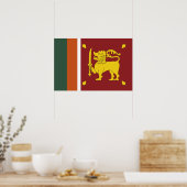 Poster Drapeau du Sri Lanka (Cuisine)