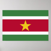 Poster Drapeau du Suriname (Devant)