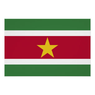 Poster Drapeau du Suriname