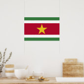 Poster drapeau du Suriname (Cuisine)