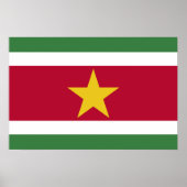 Poster drapeau du Suriname (Devant)