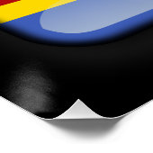 Poster Drapeau du Swaziland (Coin)