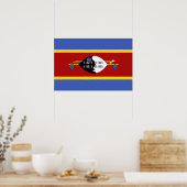 Poster drapeau du Swaziland (Cuisine)