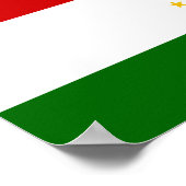 Poster Drapeau du Tadjikistan (Coin)