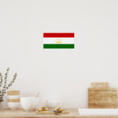 Poster Drapeau du Tadjikistan (Cuisine)
