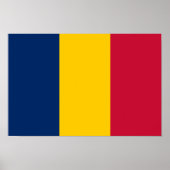 Poster Drapeau du Tchad (Devant)