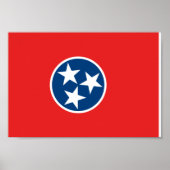 Poster Drapeau du Tennessee (Devant)