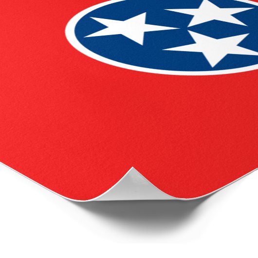 Poster Drapeau du Tennessee (Coin)