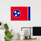 Poster Drapeau du Tennessee (Bureau à domicile)
