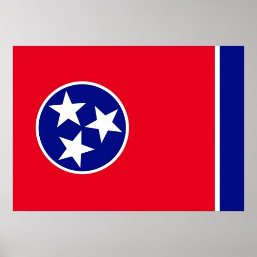 Poster Drapeau du Tennessee (Devant)