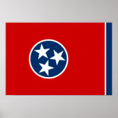 Poster Drapeau du Tennessee (Devant)