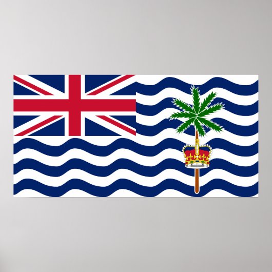 Poster Drapeau du Territoire britannique de l'océan Indie (Devant)