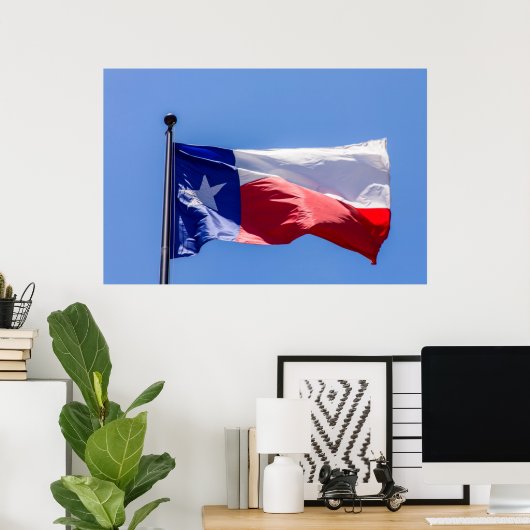 Poster Drapeau du Texas (Bureau à domicile)