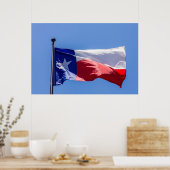 Poster Drapeau du Texas (Cuisine)