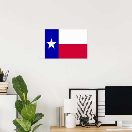Poster Drapeau du Texas (Bureau à domicile)