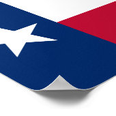 Poster Drapeau du Texas (Coin)