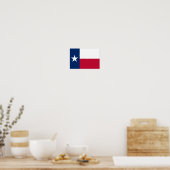 Poster Drapeau du Texas (Cuisine)