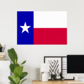 Poster Drapeau du Texas (Bureau à domicile)