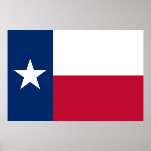 Poster Drapeau du Texas : Longhorns, L'étoile solitaire d (Devant)