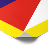 Poster Drapeau du Tibet libre (Coin)