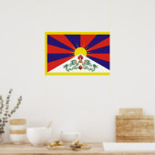 Poster Drapeau du Tibet libre (Cuisine)
