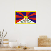 Poster Drapeau du Tibet libre (Cuisine)