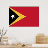 Poster Drapeau du Timor oriental (Cuisine)